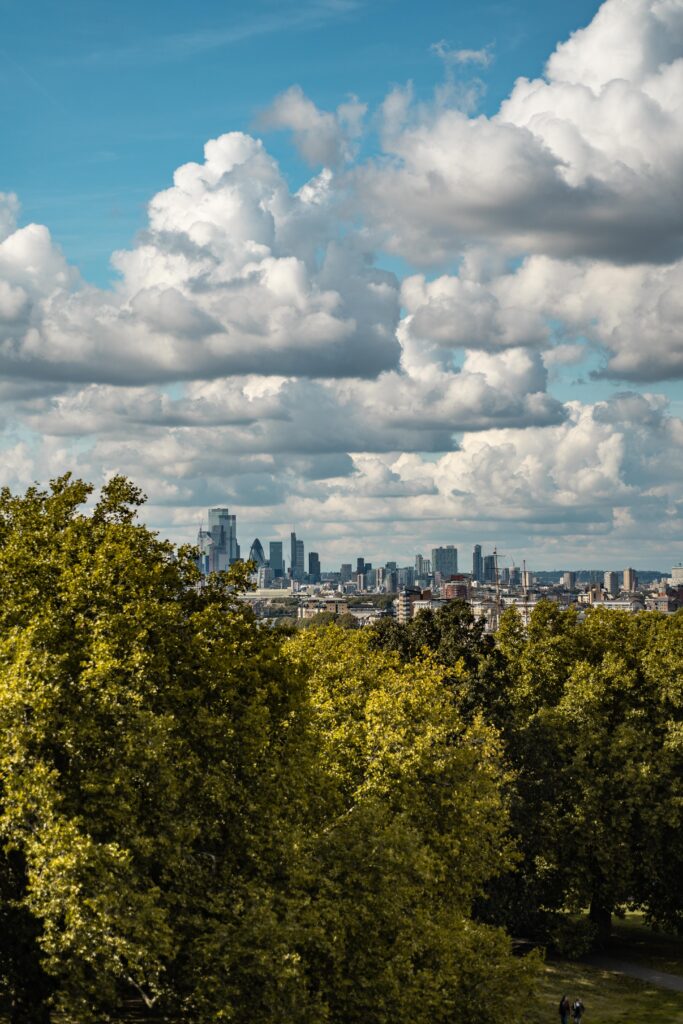 Widok z parku Greenwich