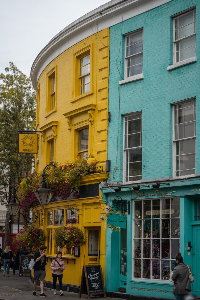 Budynki w Notting Hill w Londynie